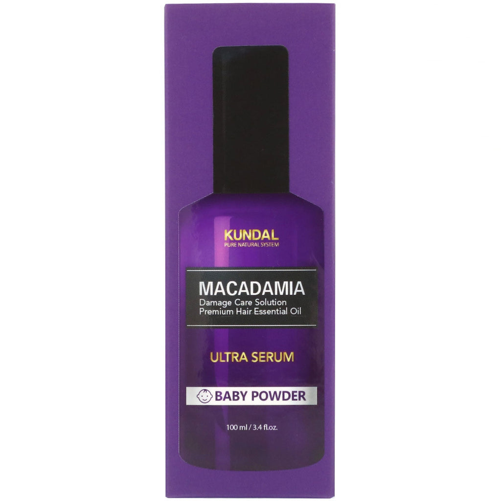 Kundal, Macadamia, Ultra Serum, Baby Powder, 3.4 fl oz (100 ml)