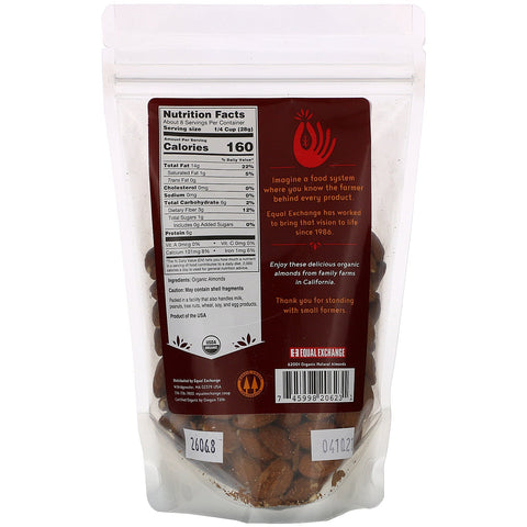 Equal Exchange,  Natural Almonds, 8 oz (227 g)