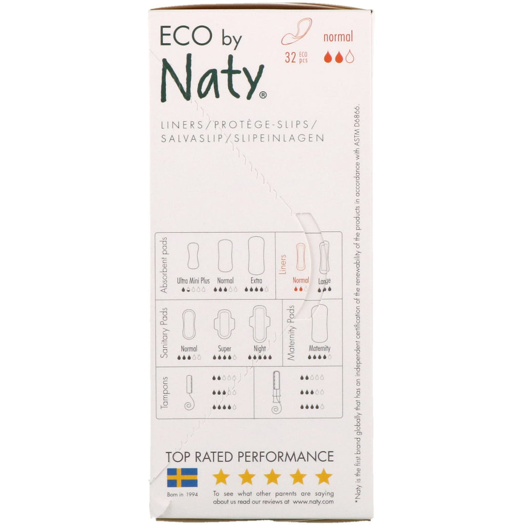 Naty, Panty Liners, Normal, 32 Eco Pieces