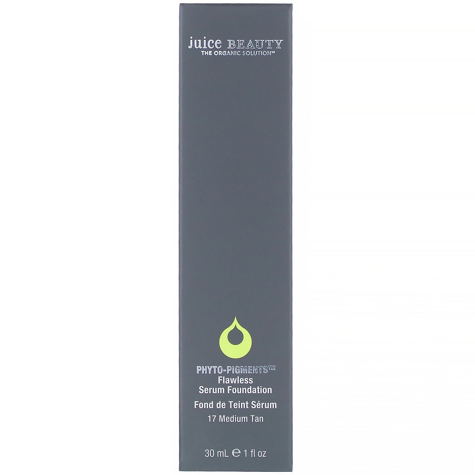 Juice Beauty, Phyto-Pigments, Flawless Serum Foundation, 17 Medium Tan, 1 fl oz (30 ml)