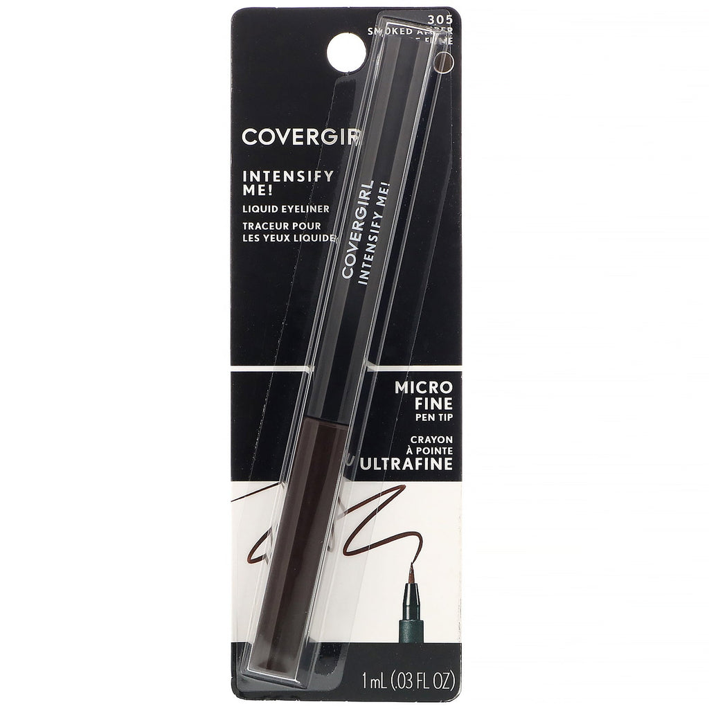 Covergirl, Intensify Me! Liquid Eyeliner, 305 Smoked Amber,  .03 oz (1 ml)