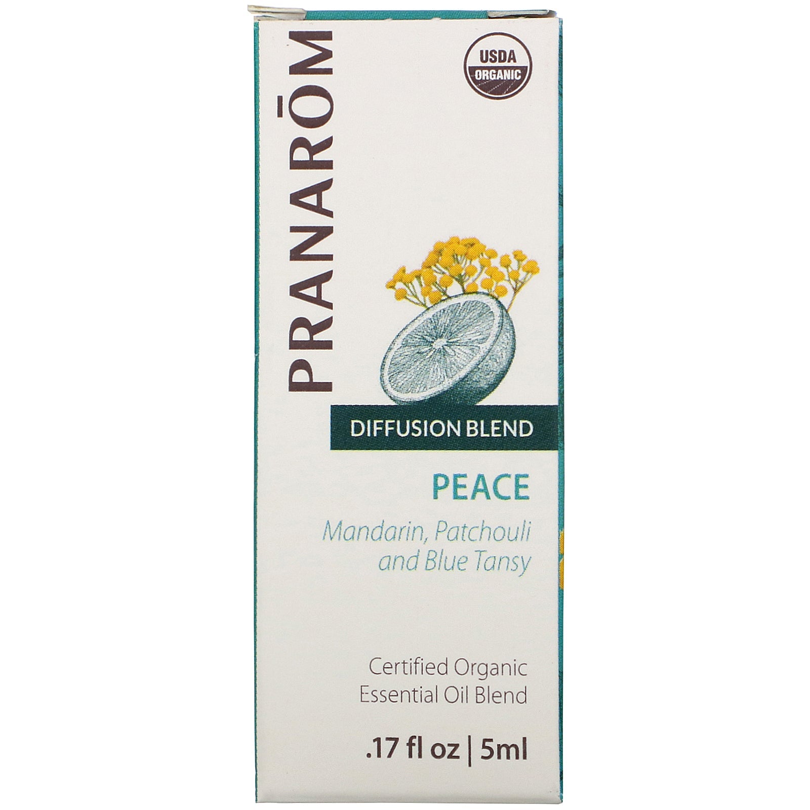 Pranarom, Essential Oil, Diffusion Blend, Peace, .17 fl oz (5 ml)