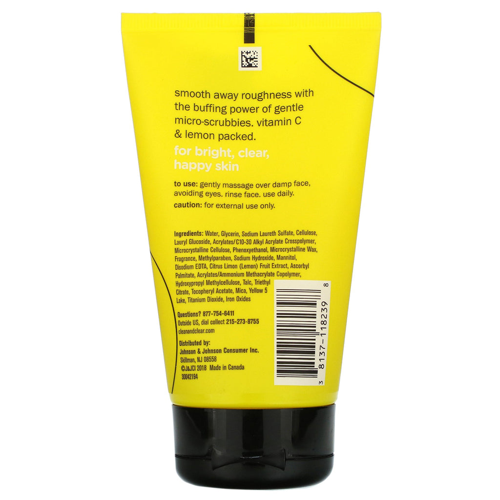 Clean & Clear, Lemon Zesty Scrub, 4.2 oz (119 g)