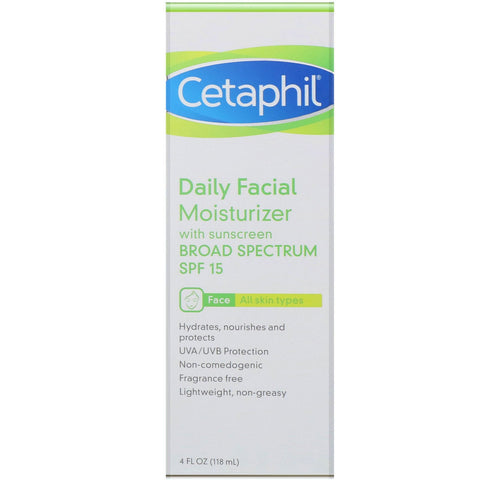 Cetaphil, Daily Facial Moisturizer, SPF 15, 4 fl oz (118 ml)