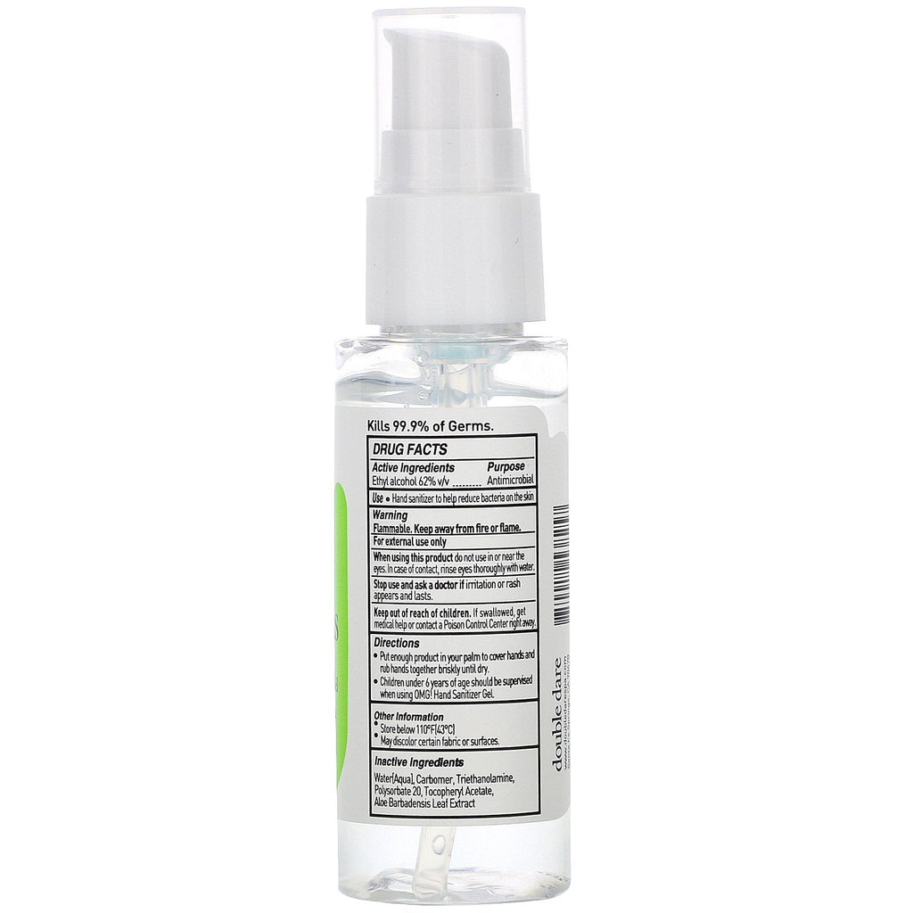 Double Dare, Hand Sanitizer Gel, Alcohol 62%, 1.7 oz