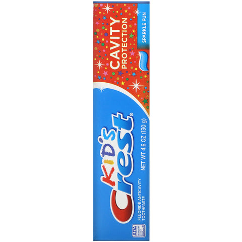 Crest, Kids, Fluoride Anticavity Toothpaste, Sparkle Fun, 4.6 oz (130 g)