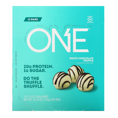 One Brands, ONE Bar, White Chocolate Truffle, 12 Bars, 2.12 oz (60 g) Each