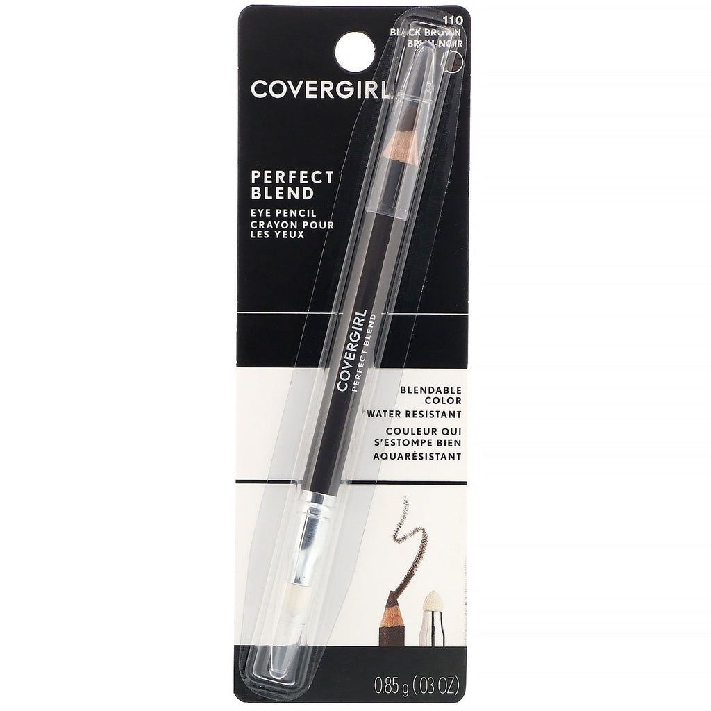 Covergirl, Perfect Blend, Eye Pencil, 110 Black Brown, .03 oz (.85 g)