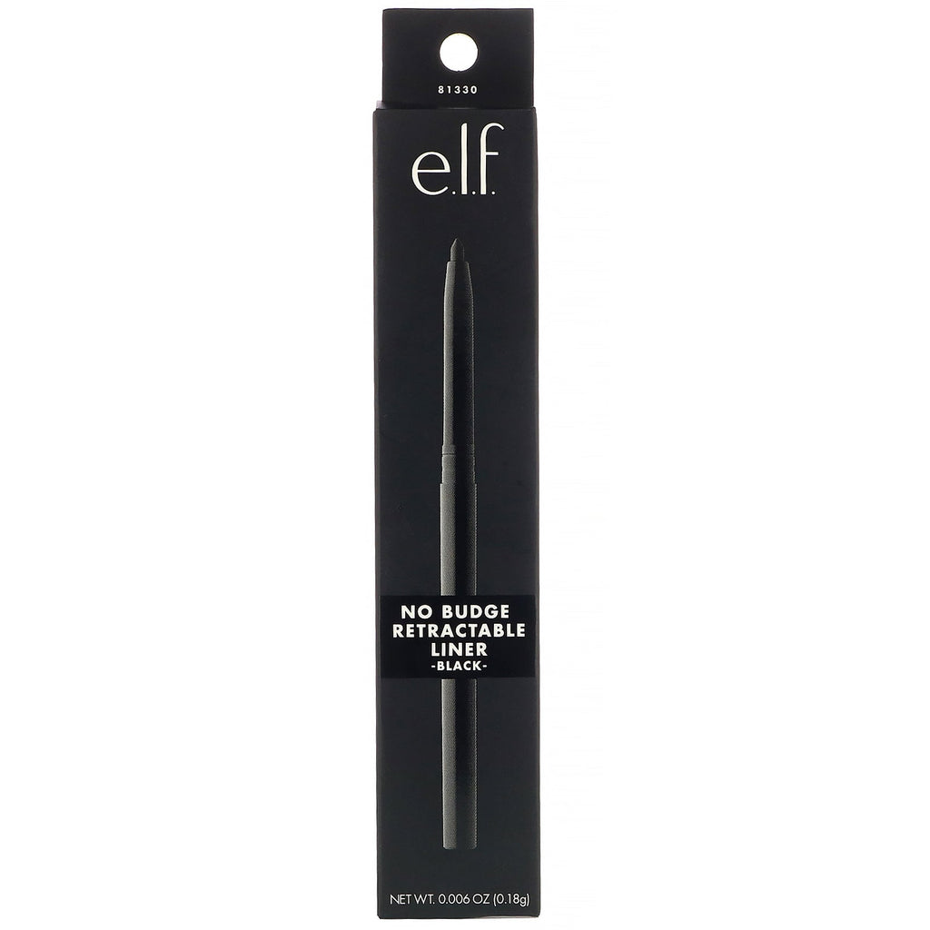 E.L.F., No Budge Retractable Liner, Black, 0.006 oz (0.18 g)