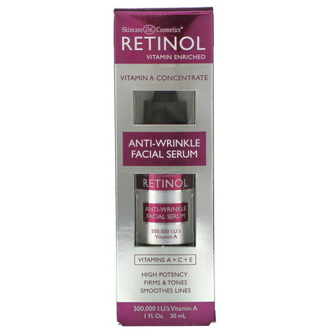 Skincare LdeL Cosmetics Retinol, Anti-Wrinkle Facial Serum, 1 fl oz (30 ml)