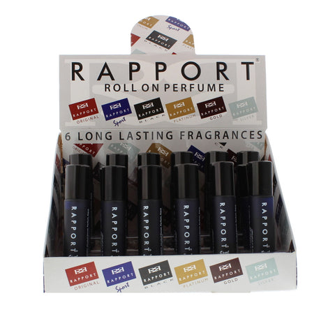 Eden Classic Rapport Sport 10ml Roll On Perfume Display Unit 24pcs