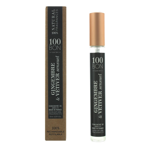 100 Bon Gingembre & Vetiver Sensual Concentré Refillable Eau de Parfum 10ml