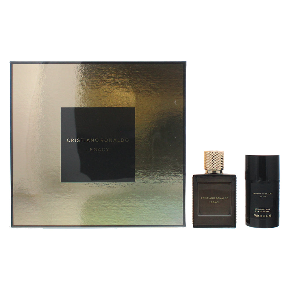 Cristiano Ronaldo Legacy Eau de Toilette Gift Set : Eau de Toilette 50ml - Deodorant Stick 75g