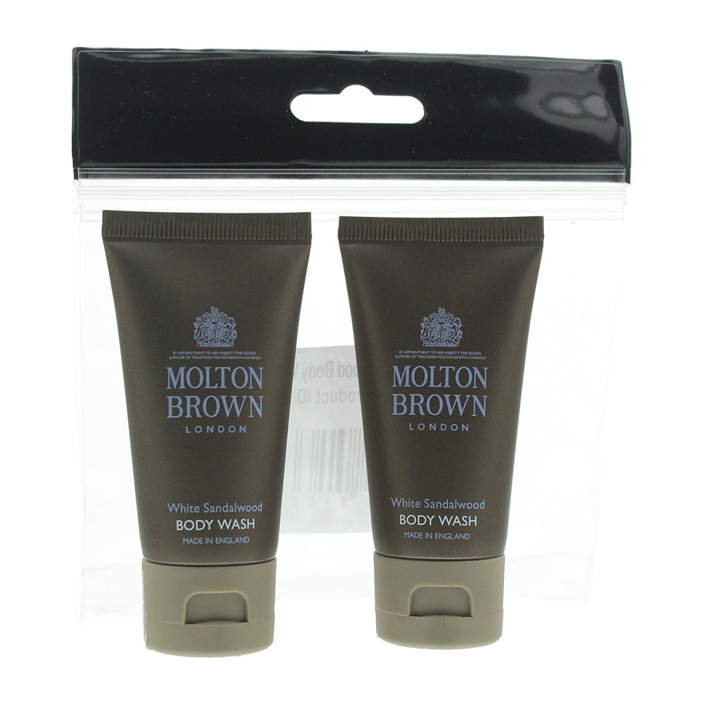 Molton Brown White Sandalwood 2 Piece Gift Set: 2 x Body Wash 30ml