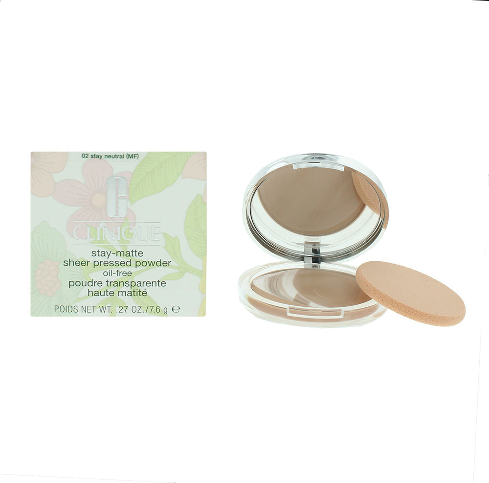 Clinique Stay-Matte Sheer Oil Free 02 Stay Neutral Pressed Powder 7.6g