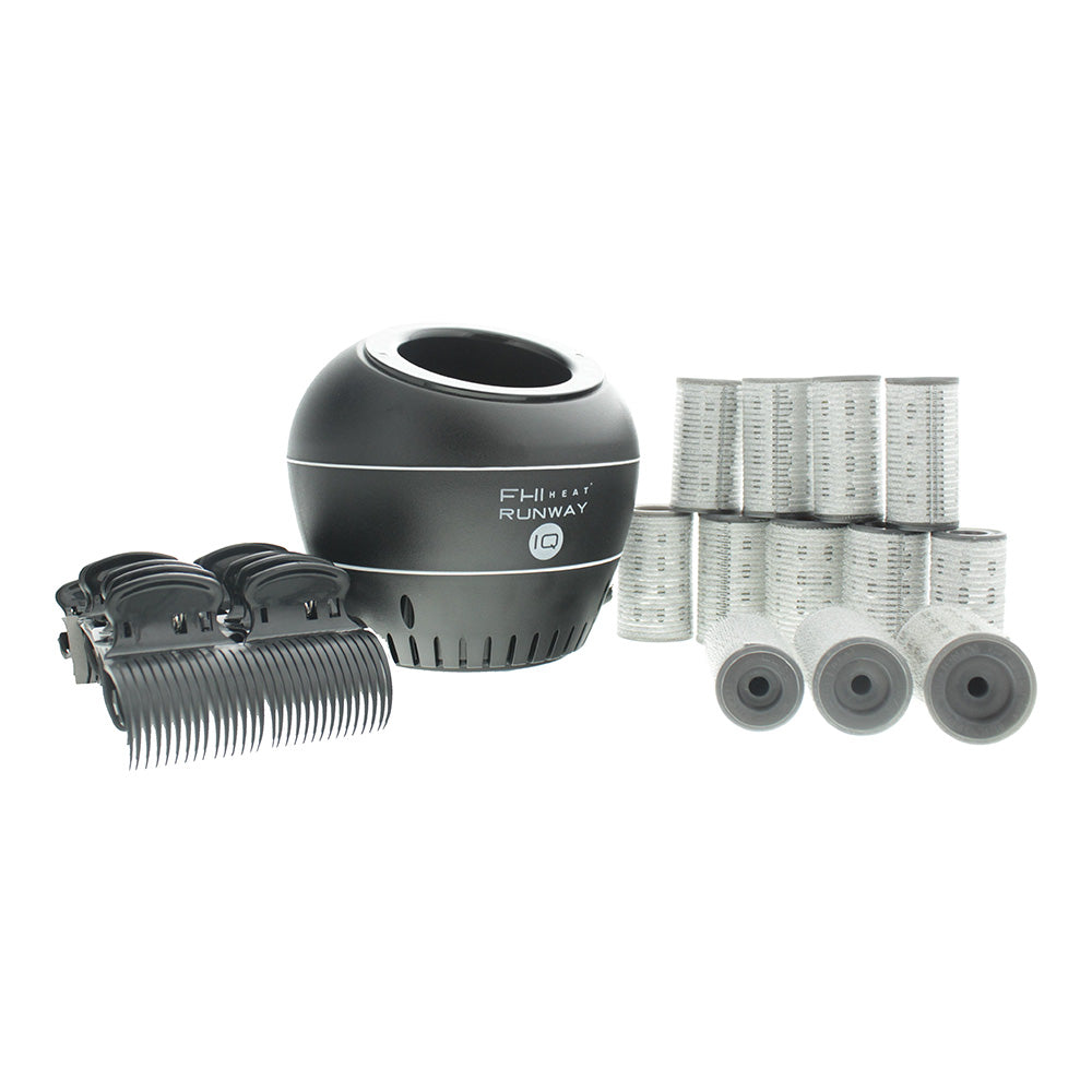 Fhi Heat Runway IQ Kit: Rapid Heating Base + 4x Small/Medium/Large Rapid Hot Rollers + 12x Grip Clips