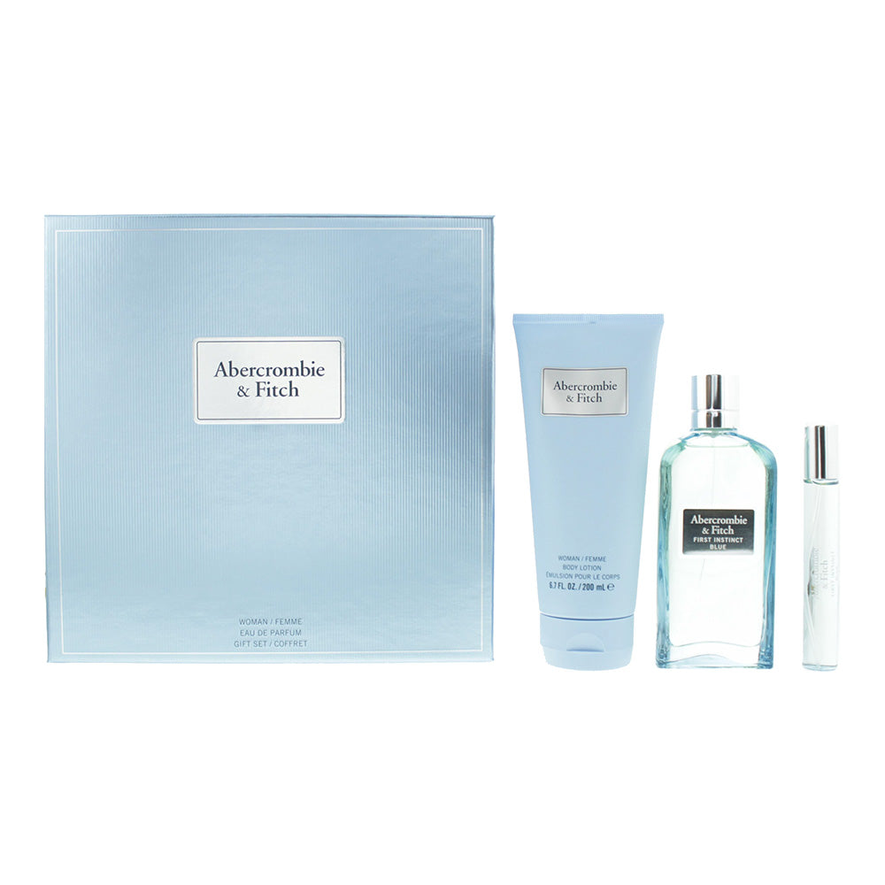 Abercrombie & Fitch First Instinct Blue Woman 3 Piece Gift Set: Eau de Parfum 10