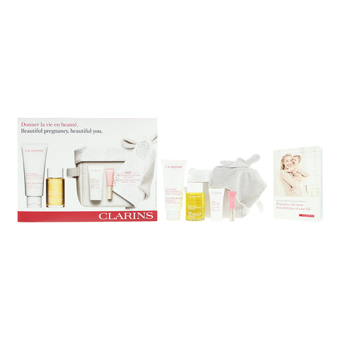 Clarins Beautiful Pregrancy Beautiful You 5 Piece Gift Set: Tonic Body Treatment 100ml - Balm 15ml - Lip Perfector 5ml - Stretch Mark Minimizer 200ml