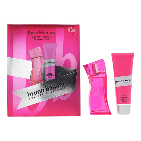 Bruno Banani Pure Woman 2 Piece Gift Set: Eau De Toilette 30ml - Shower Gel 50ml