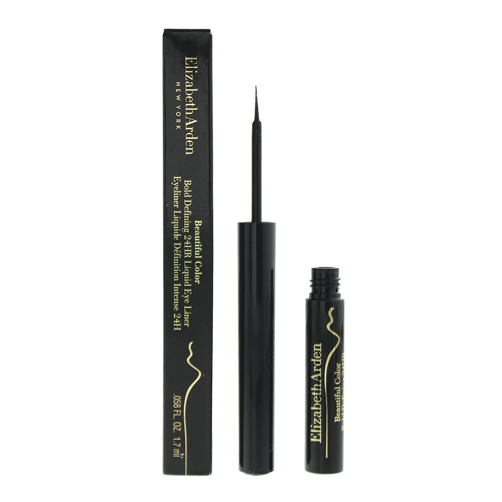 Elizabeth Arden Beautiful Color Bold Defining 01 Dark Valentine 24hr Liquid Eye Liner 1.7ml