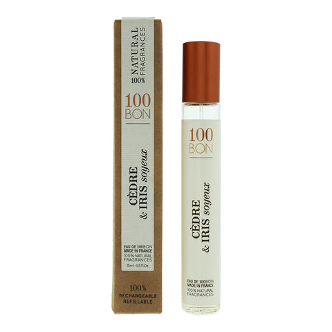 100 Bon Cedre & Iris Soyeux Refillable Eau De Parfum 15ml