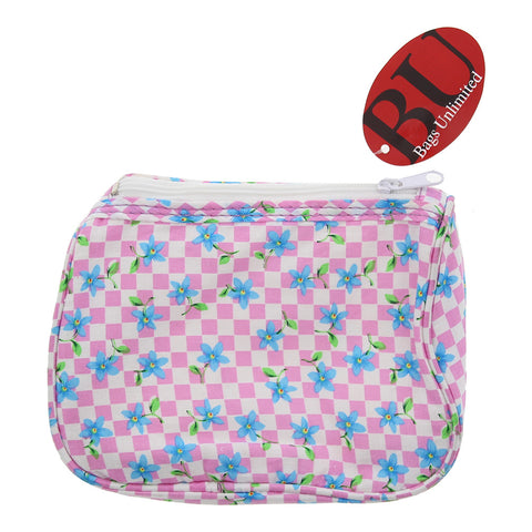 Bags Unlimited Vienna Blue/Pink Cosmetic Bag