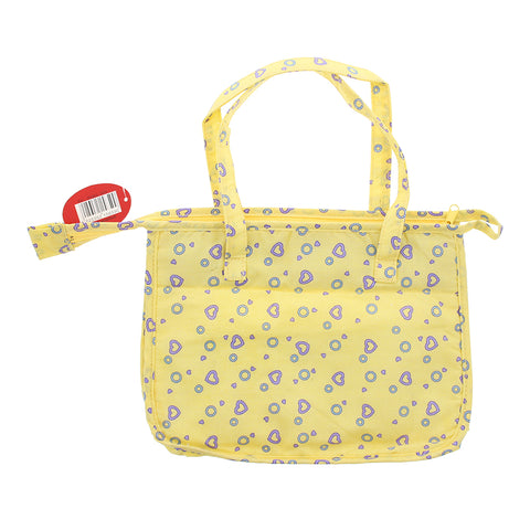 Bags Unlimited Paris Yellow Medium Holdall With Handles Bag