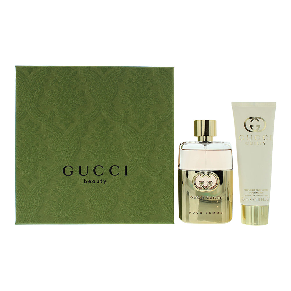 Gucci Guilty Pour Femme 2 Piece Gift Set: Eau De Parfum 50ml - Body Lotion 50ml