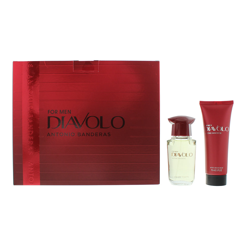 Antonio Banderas Diavolo 2 Piece Gift Set: Eau de Toilette 50ml - Aftershave Balm 75ml