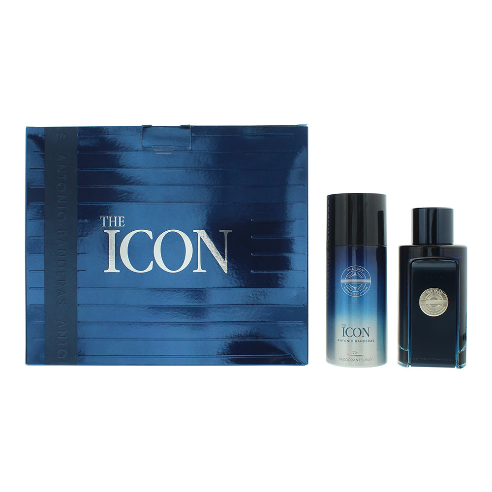 Antonio Banderas The Icon 2 Piece Gift Set: Eau de Toilette 100ml - Deodorant Spray 150ml