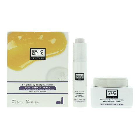 Erno Laszlo Brightening Dual-Phase Peel 2 Piece Gift Set: Exfoliator 50ml - Peel 25ml