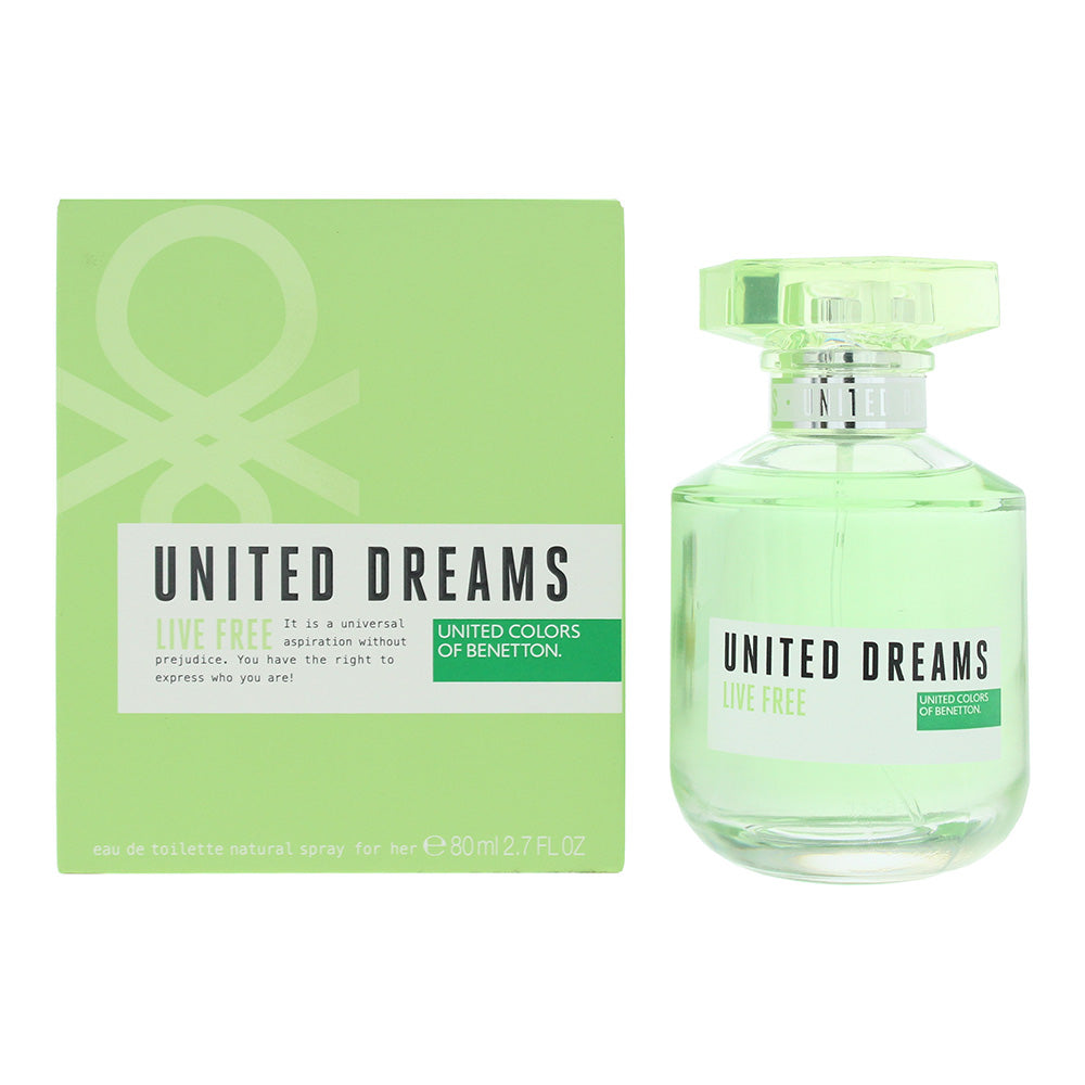 Benetton United Dreams Live Free Eau De Toilette 80ml