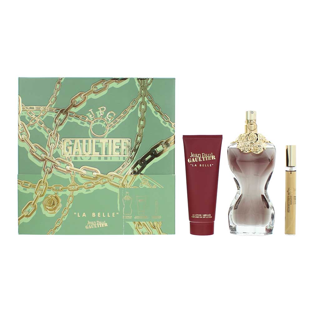 Jean Paul Gaultier La Belle 3 Piece Gift Set: Eau de Parfum 100ml - Eau de Parfum 10ml - Body Lotion 75ml