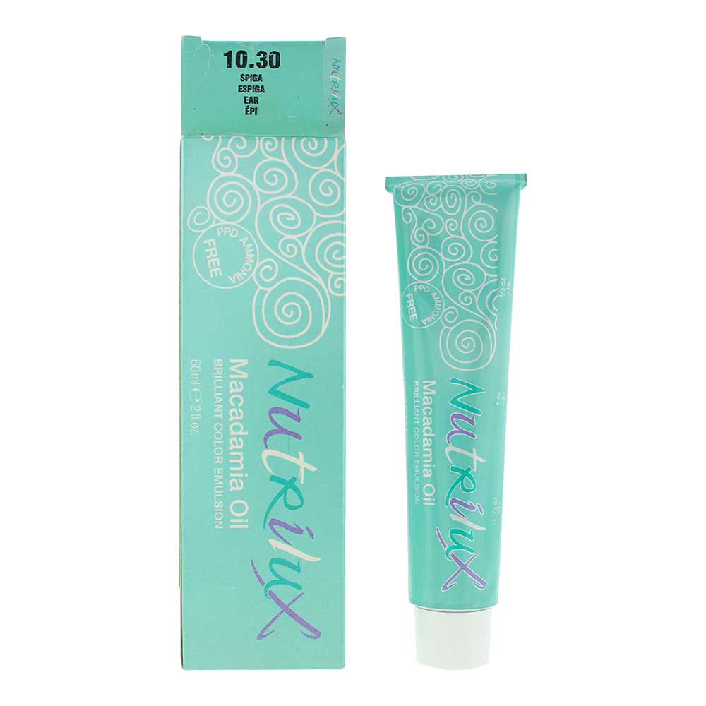 Intercosmo Nutrilux Macadamia Oil 10.30 EAR Hair Colour 60ml