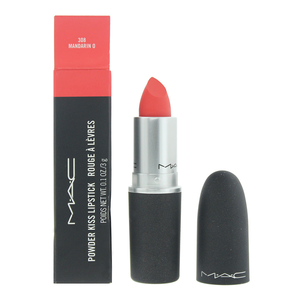 MAC Powder Kiss 308 Mandarin Lipstick 3g