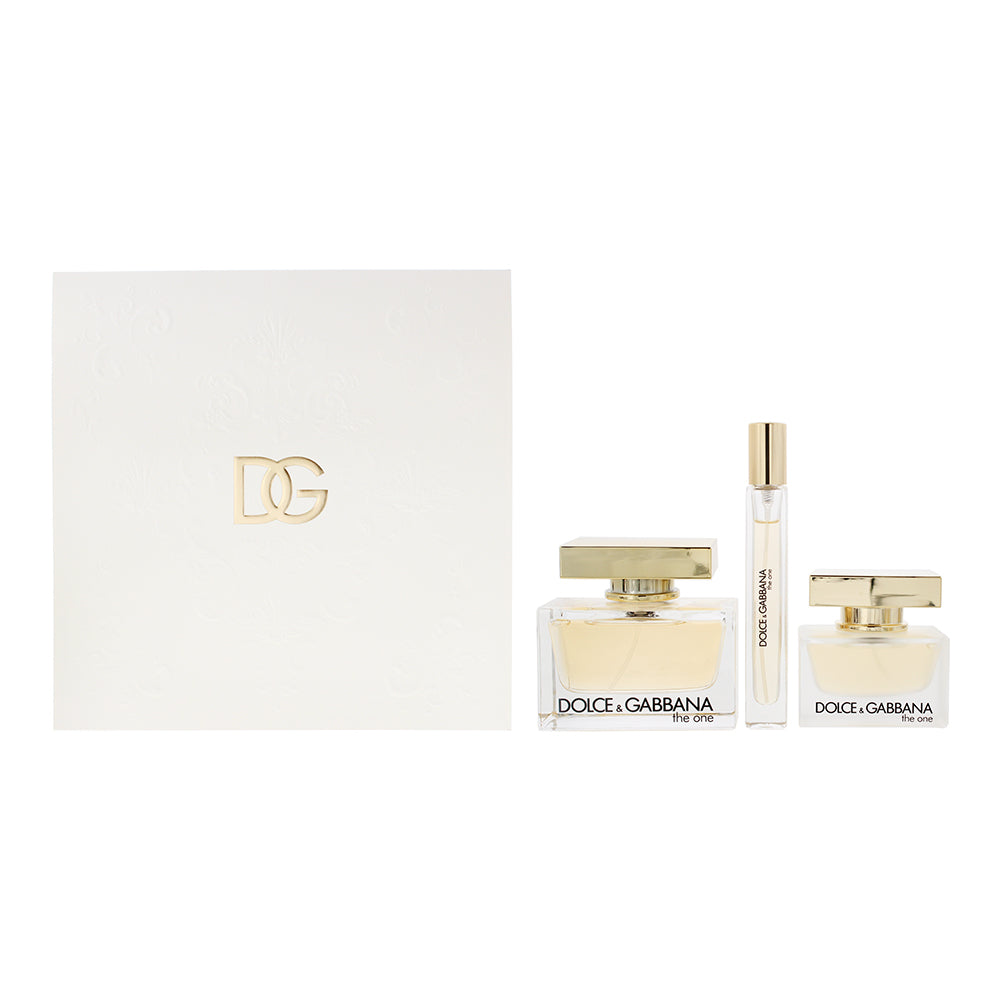 Dolce & Gabbana The One 3 Piece Gift Set: Eau de Parfum 75ml - Eau de Parfum 10m