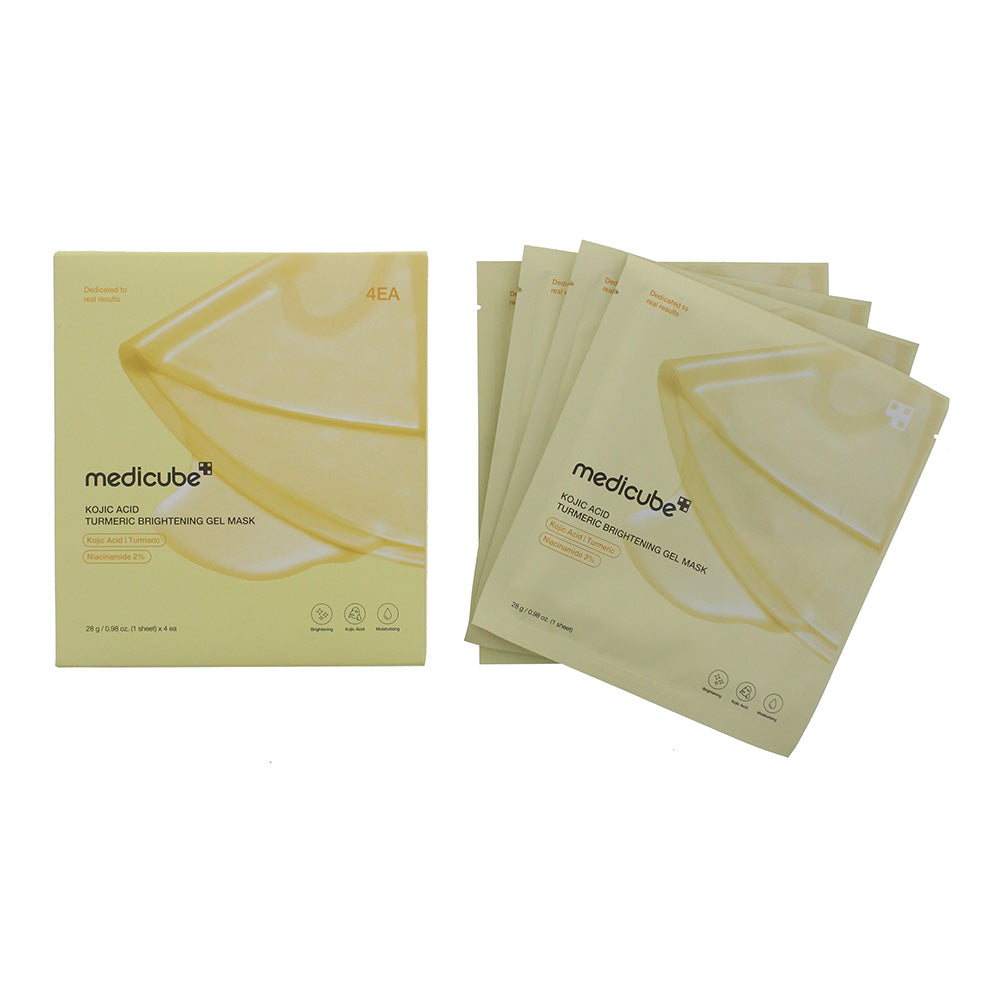 Medicube Kojic Acid Turmeric Brightening Gel Mask 4 x 28g