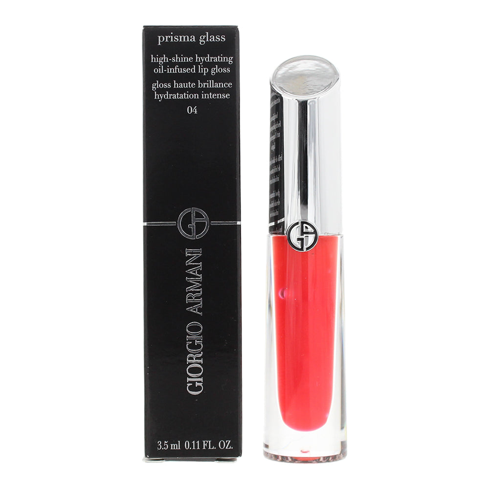 Giorgio Armani Prisma Glass High-Shine Hydrating Oil Infused 04 Lip Gloss 3.5ml