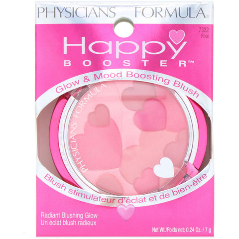 Physicians Formula, Happy Booster, Glow & Mood Boosting Blush, Rose, 0.24 oz (7 g)