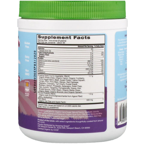 Amazing Grass, Kidz Superfood, Berry Blast, 6.35 oz (180 g)