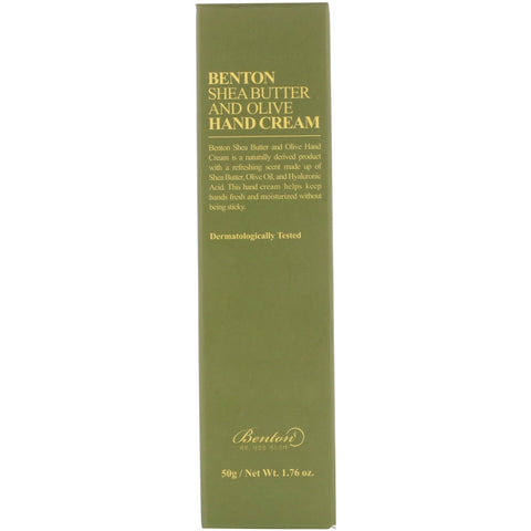 Benton, Shea Butter and Olive Hand Cream, 1.76 oz (50 g)