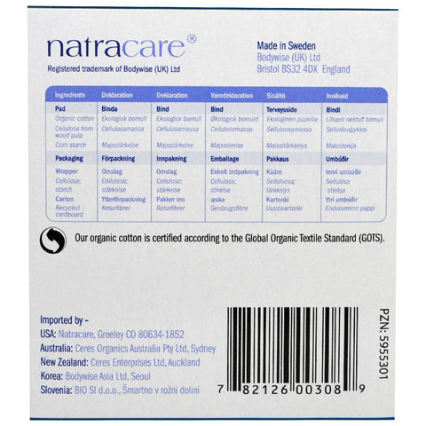 Natracare, Ultra Pads,  Cotton Cover, Super, 12 Pads