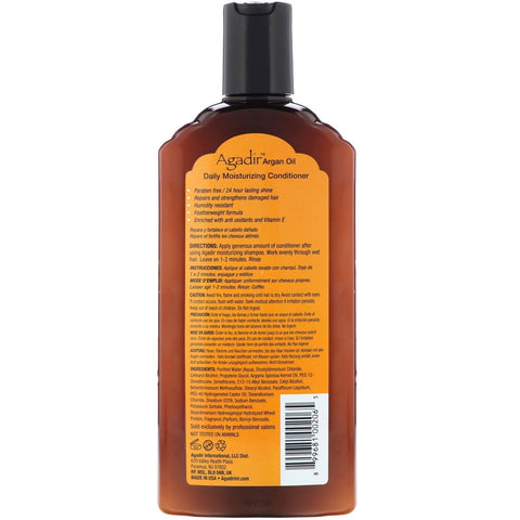 Agadir, Argan Oil, Daily Moisturizing Conditioner, Sulfate Free, 12.4 fl oz (366 ml)