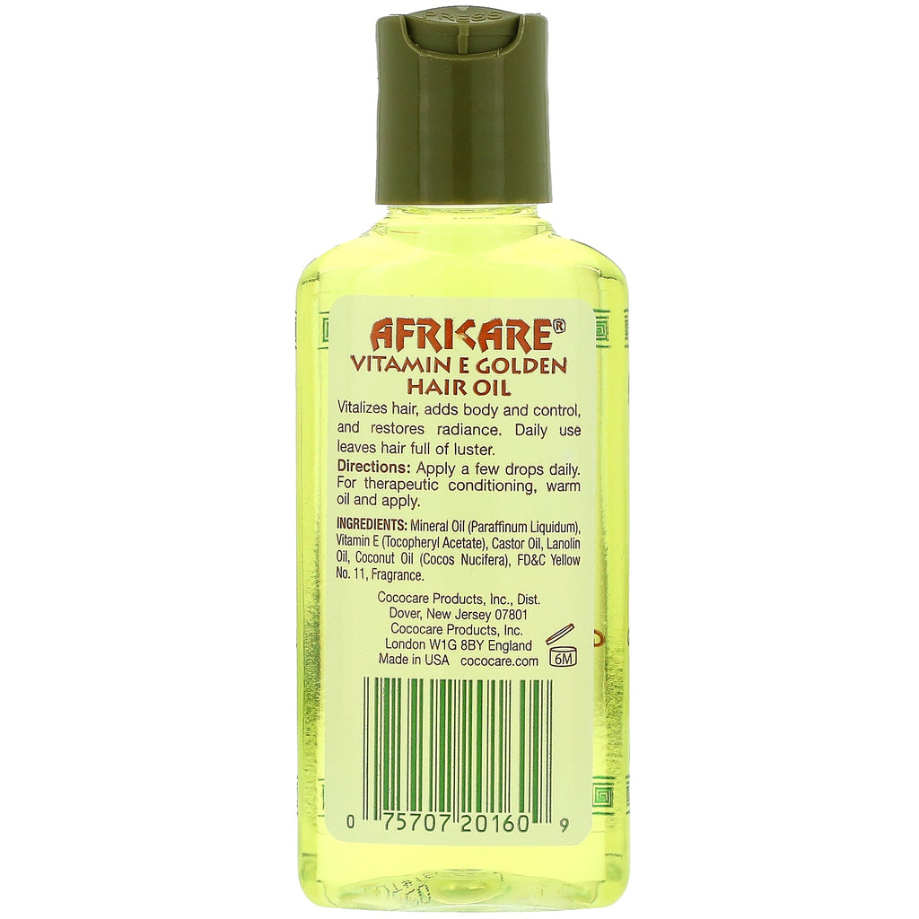 Cococare, Africare, Vitamin E Golden Hair Oil, 2 fl oz (60 ml)