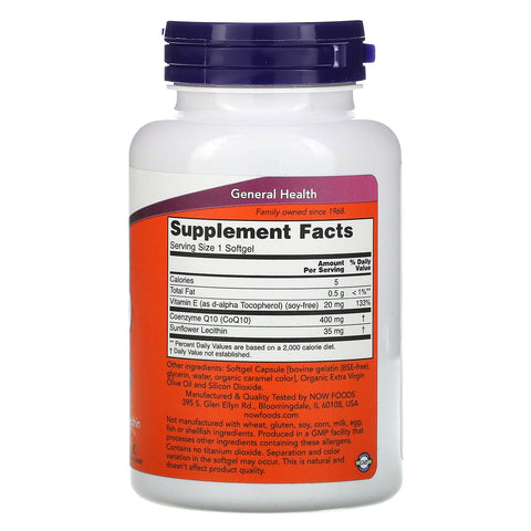 Now Foods, CoQ10, 400 mg, 60 Softgels