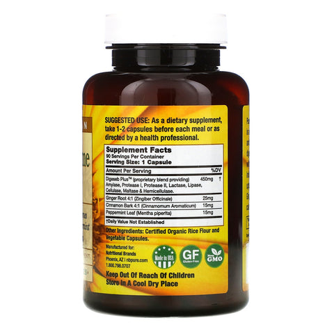 Pure Vegan, Digestive Enzyme Complex, 90 Vegetable Capsules