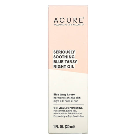 Acure, Seriously Soothing, Blue Tansy Night Oil, 1 fl oz (30 ml)