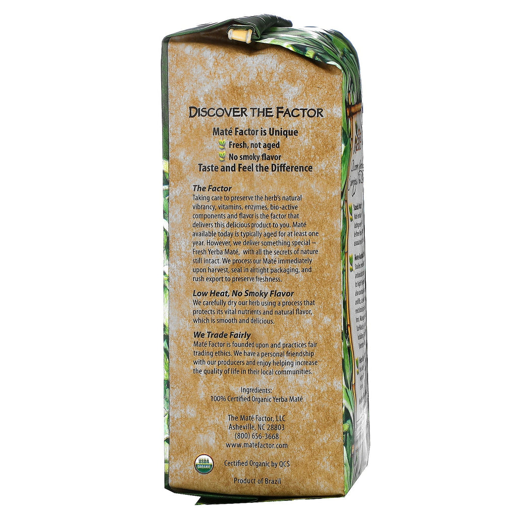 Mate Factor,  Yerba Mate, Fresh Green, Loose Herb Tea, 12 oz (340 g)