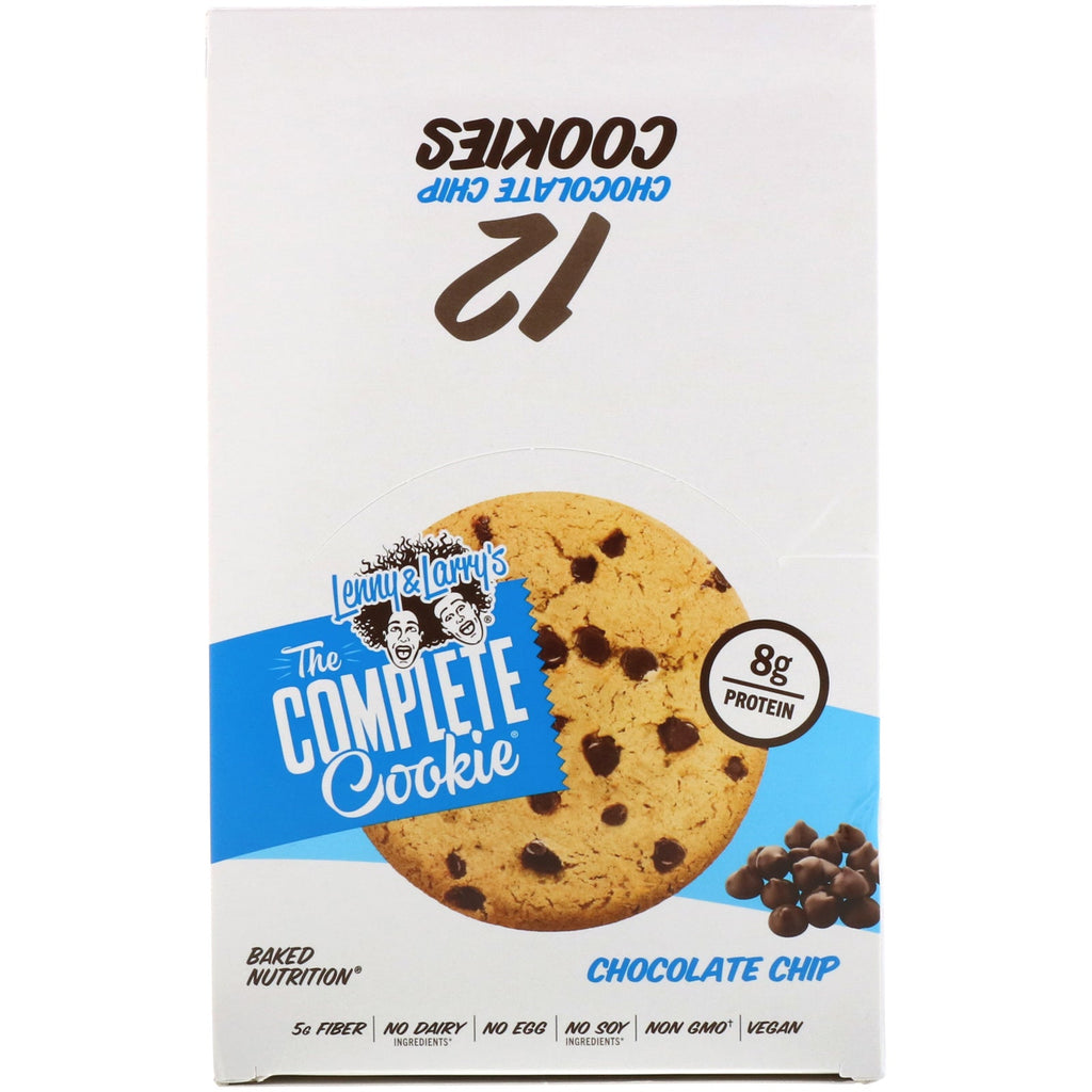 Lenny & Larry's, The COMPLETE Cookie, Chocolate Chip, 12 Cookies, 2 oz (57 g) Each