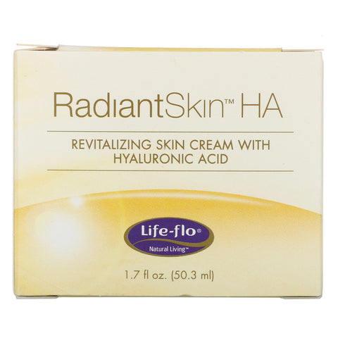 Life-flo, Radiant Skin HA, Revitalizing Skin Cream with Hyaluronic Acid, 1.7 fl oz (50.3 ml)